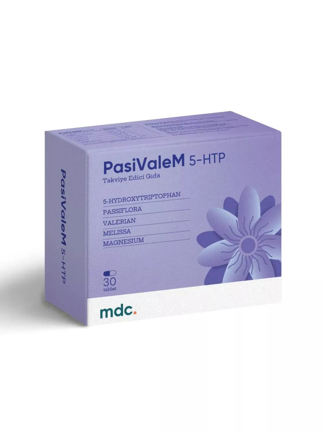 MDC PasiValeM - with 5-HTP, Passiflora, and Magnesium - 30 Tablets