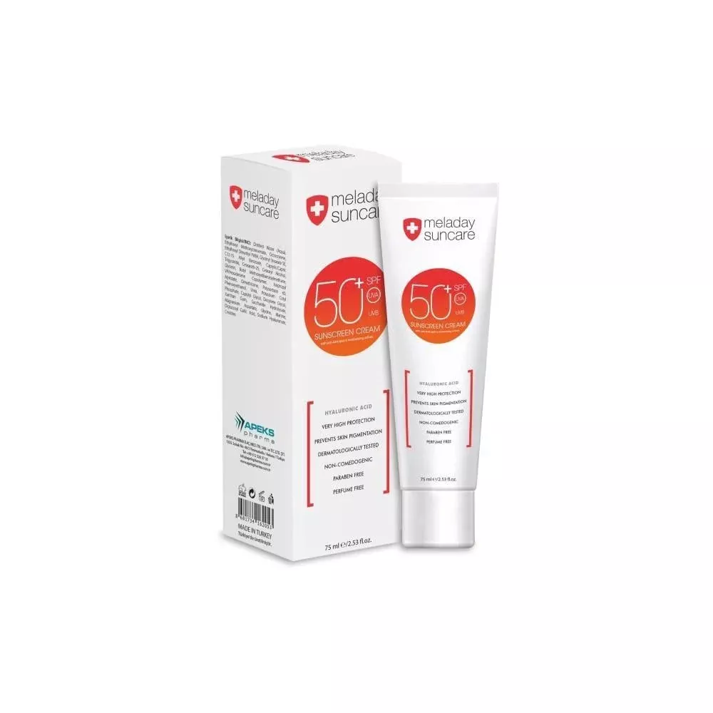 Meladay Suncare SPF50+ Sunscreen Cream for Sensitive Skin - Moisturizing UVA & UVB Protection
