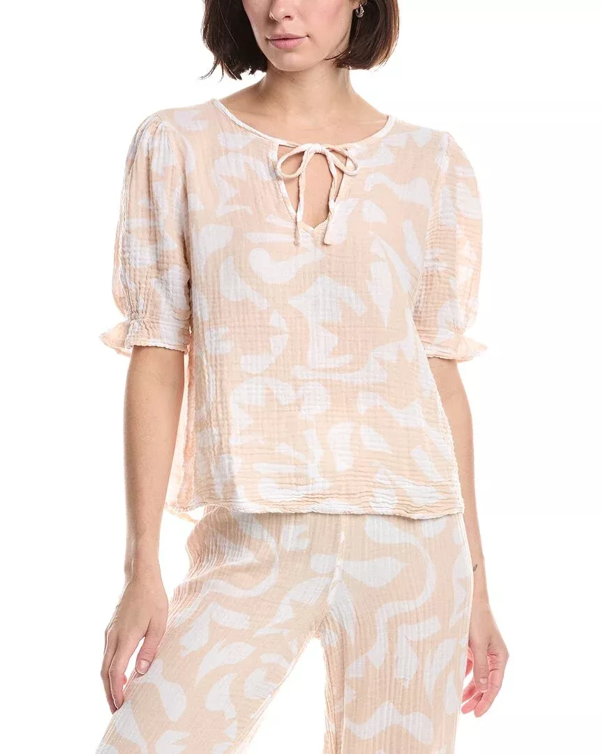 Michael Stars Genevieve Printed Top