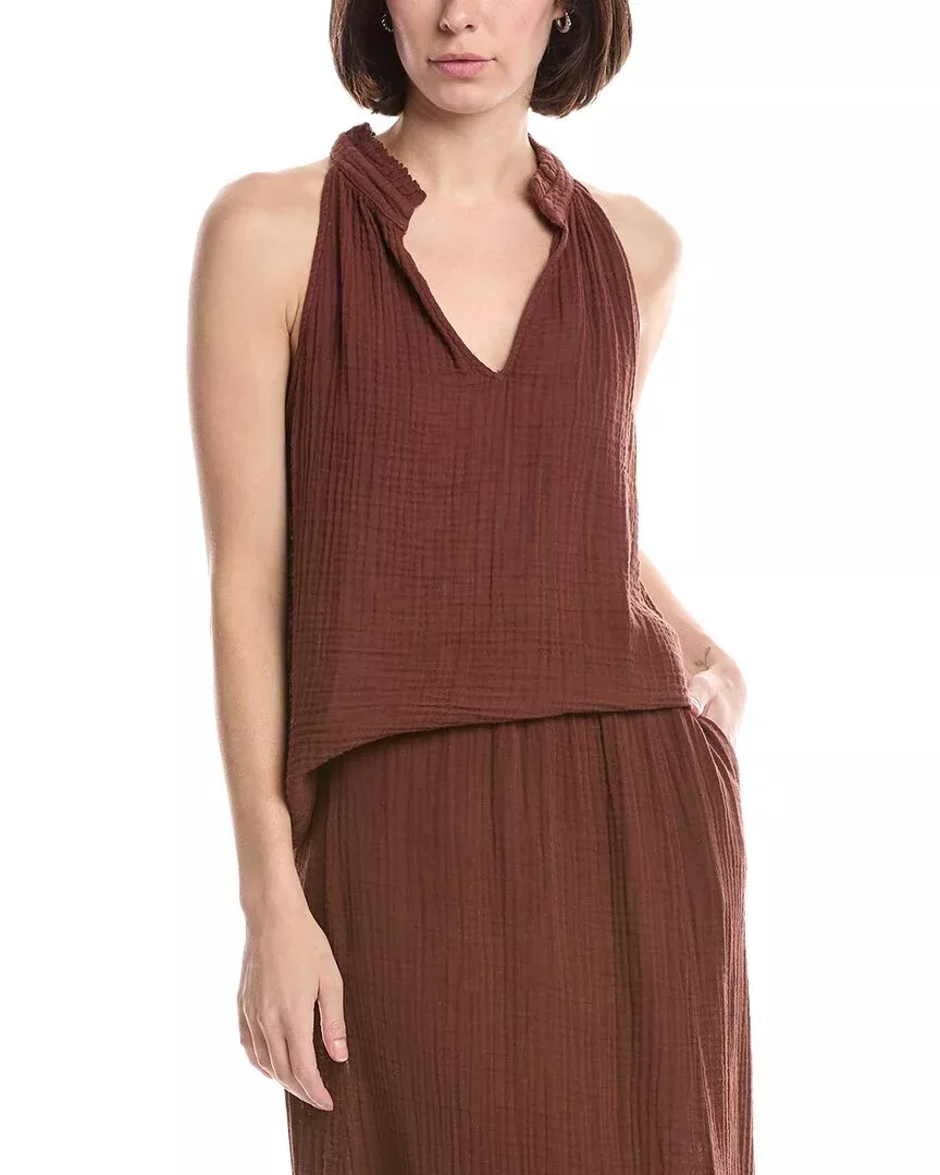Michael Stars Viola Split Neck Tank