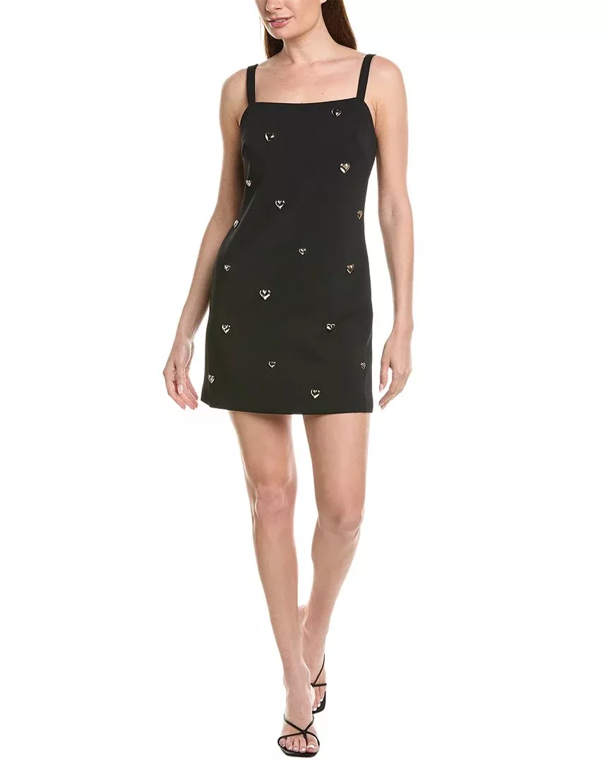 Milly Colette Heart Applique Mini Dress