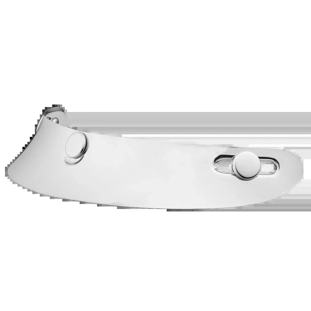 Mini Scoop Visor- Chrome
