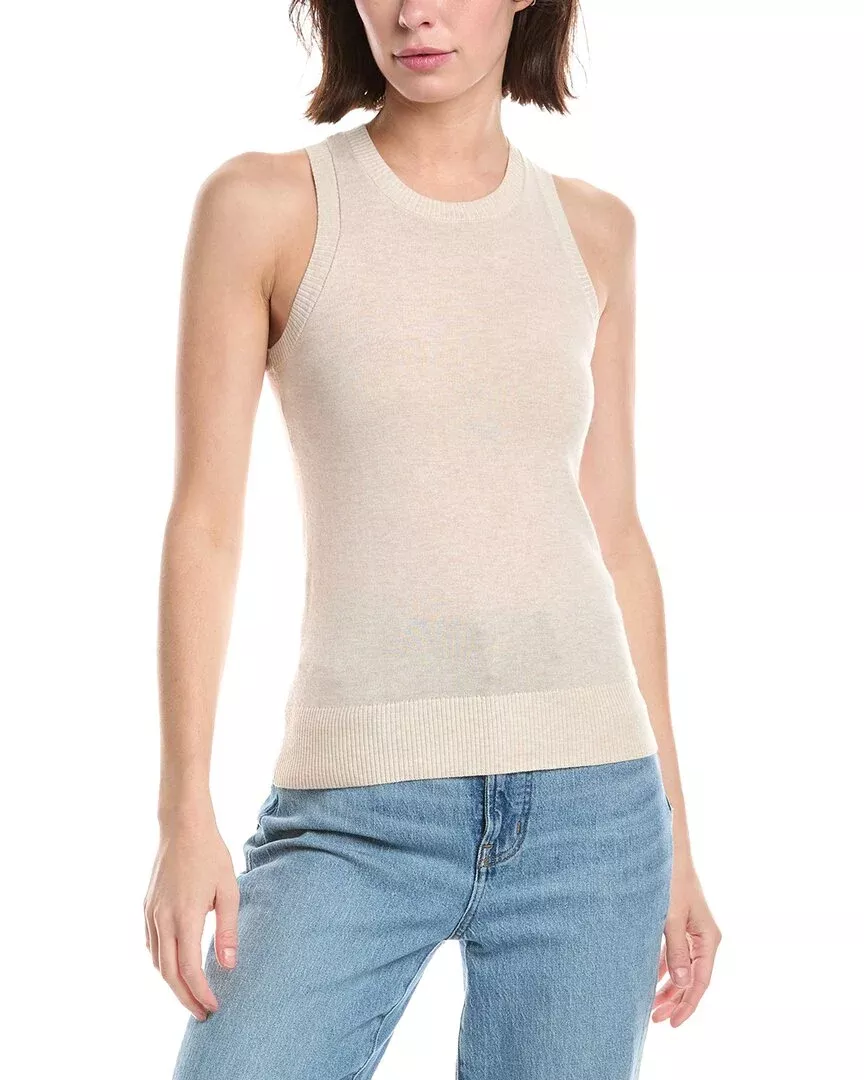 Minnie Rose Cashmere-Blend Tank Top