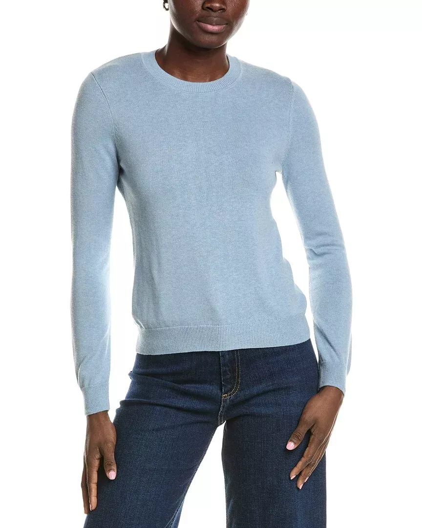 Minnie Rose Power Shoulder Cashmere-Blend Sweater
