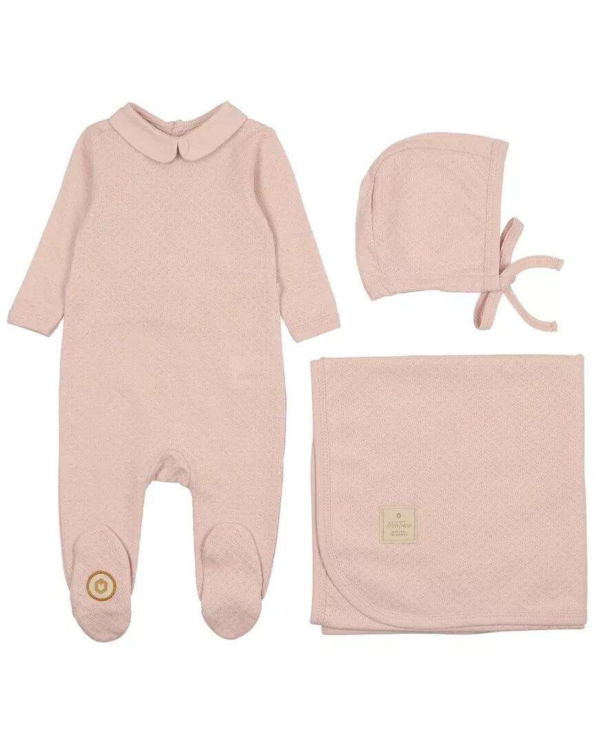 Mon Tresor Girls Textured Elegance Layette Set