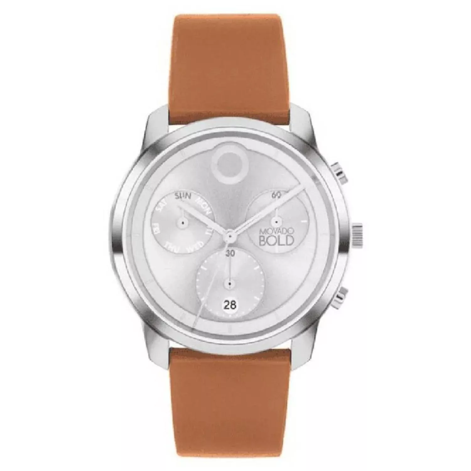 Movado Men's Verso Silver Dial Watch - 3601028
