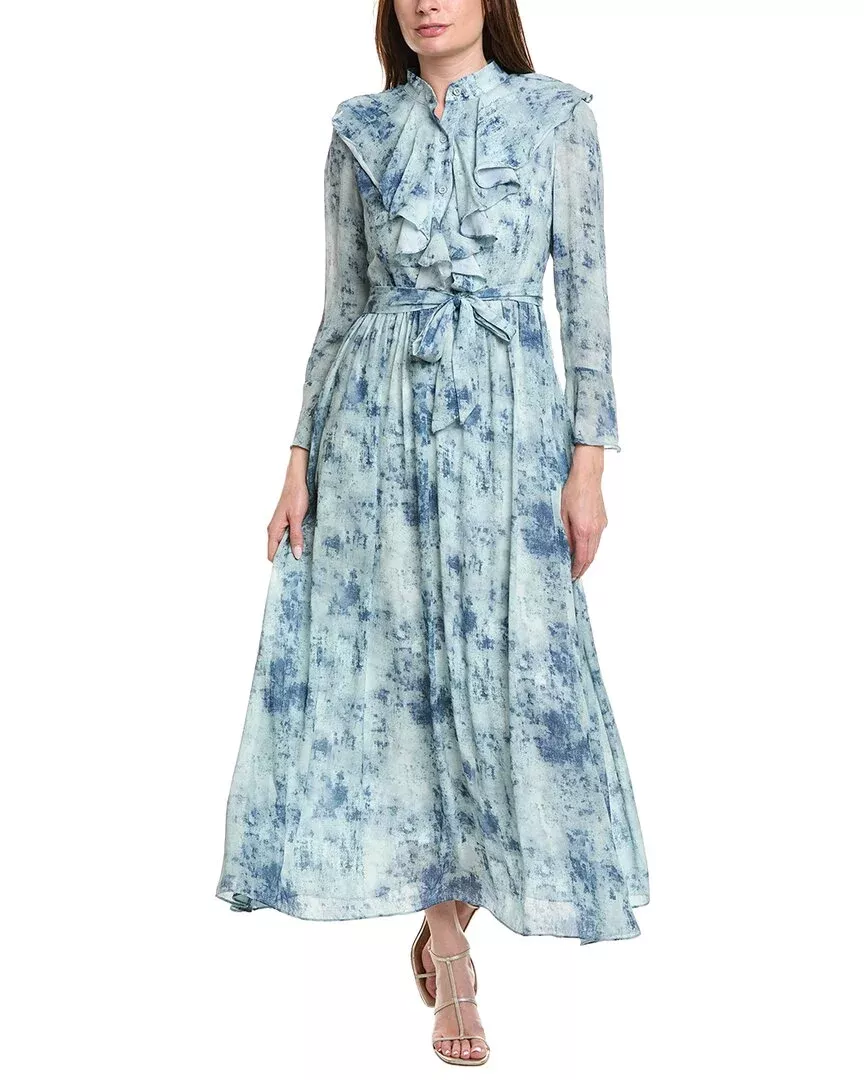 Nancy Yang Long Sleeves Maxi Dress