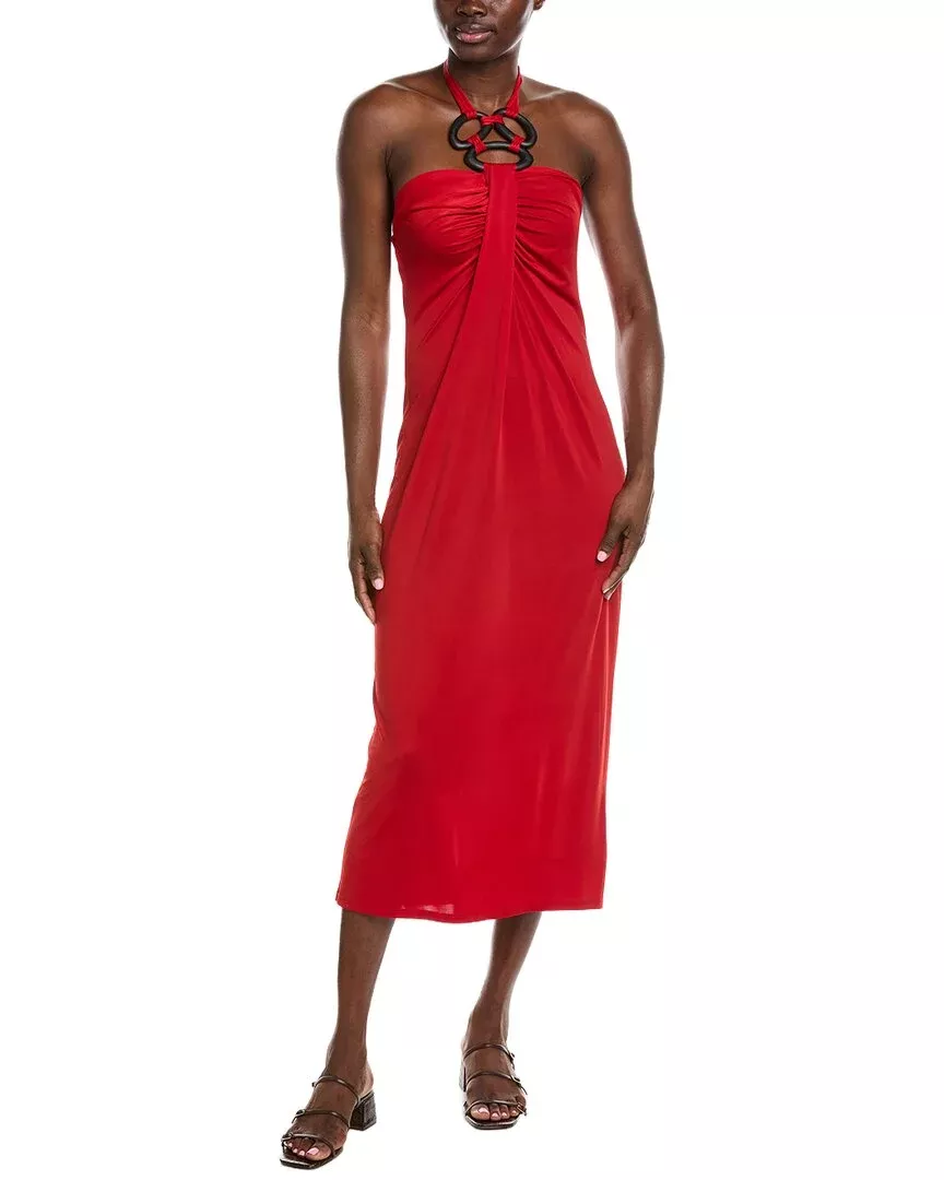 Natori Solid Jersey Halter Dress