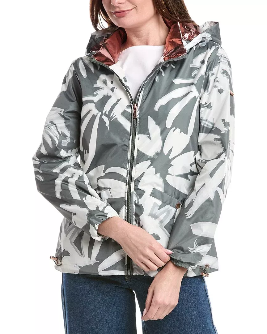 Nicole Miller Floral Windbreaker