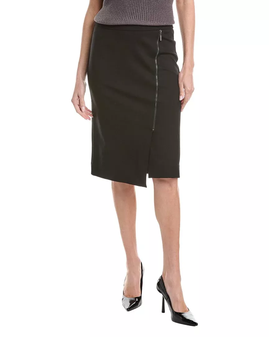 Nicole Miller Solid Skirt
