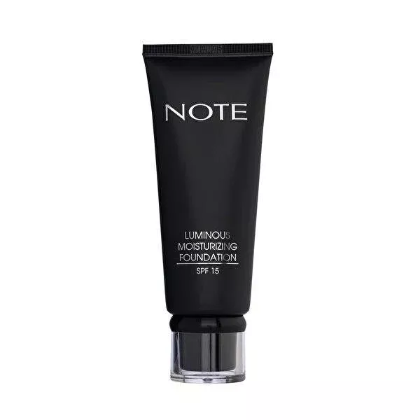 Note Cosmetics Luminous Moisturizing Foundation - Natural Beige, SPF 15 - Hydrating, Long Lasting, Paraben-Free Liquid Foundation for Dry Skin (1.18 fl oz)