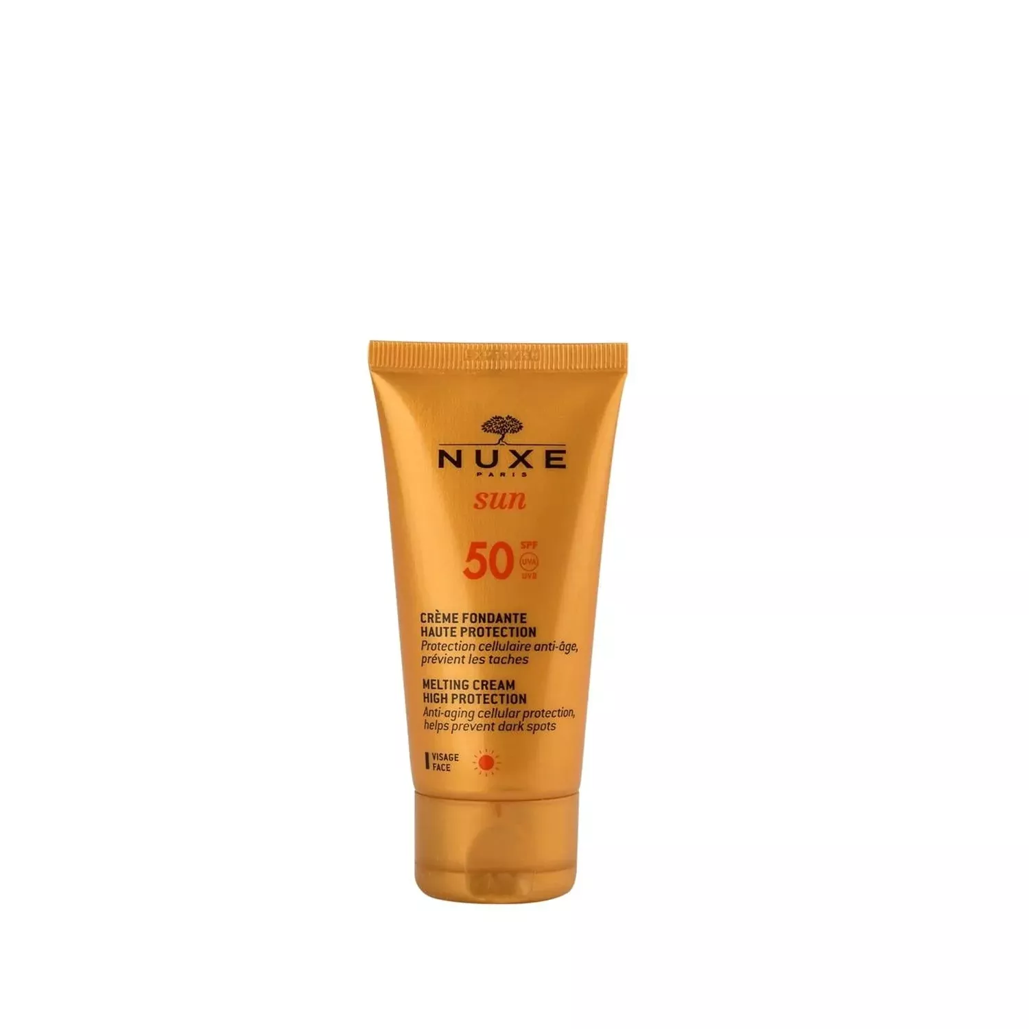 Nuxe Sun SPF 50 Face Cream - Broad Spectrum Sunscreen Protection for Facial Skin, 1.69 fl oz