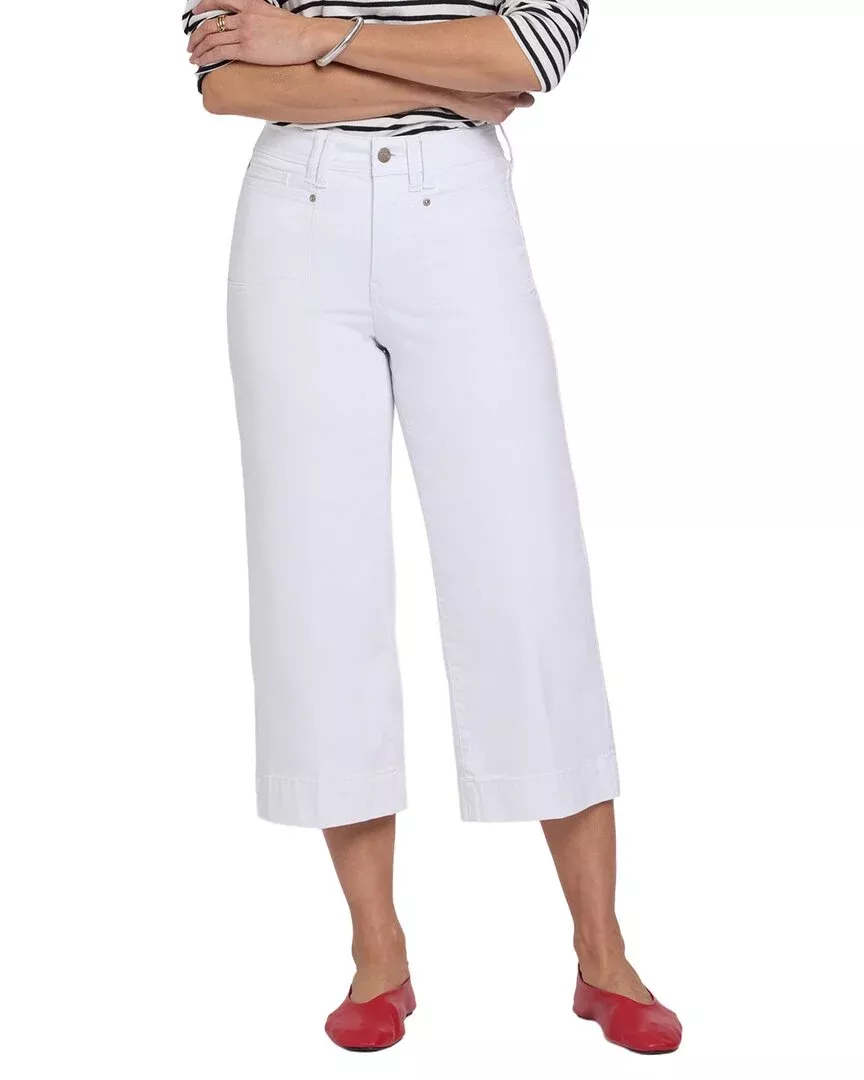 Nydj Brigitte Optic White Capri Jean