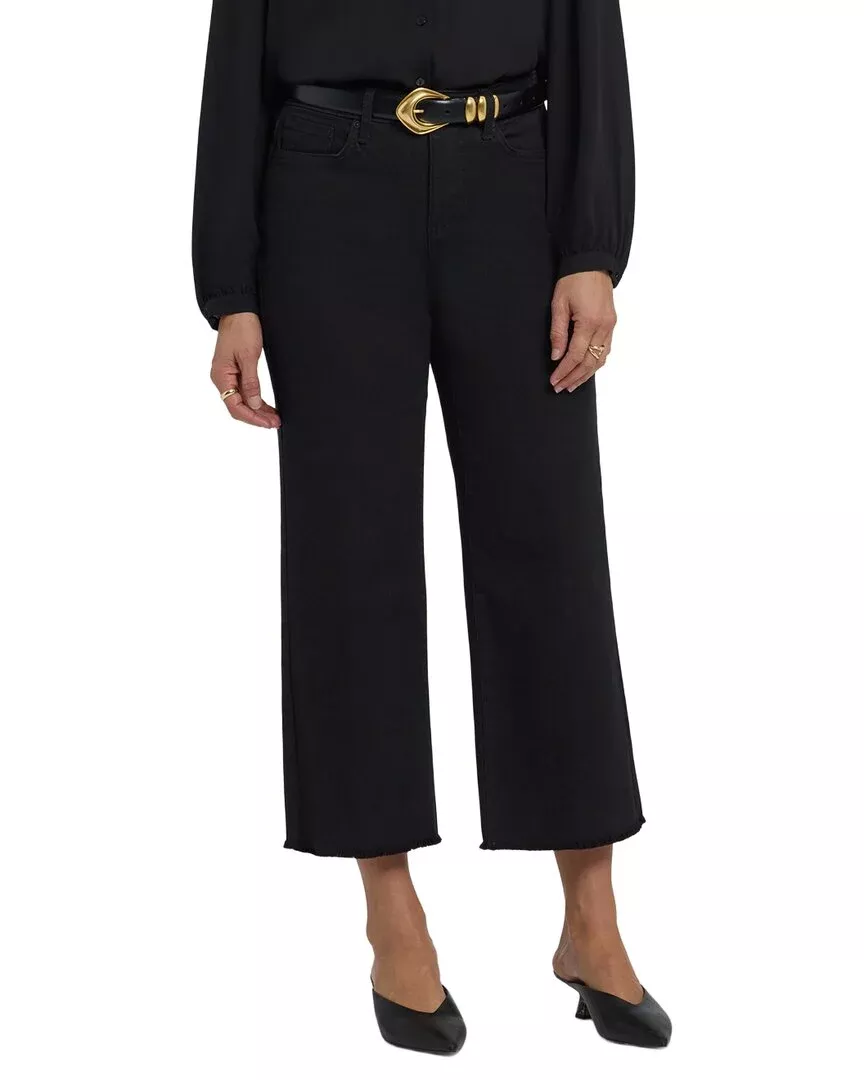 Nydj Coco Black Wide Leg Jean