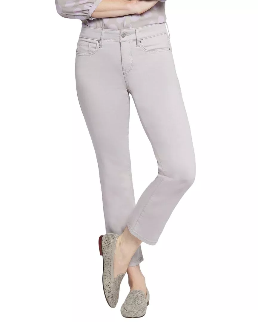 Nydj Marilyn Pearl Grey Ankle Crop Jean