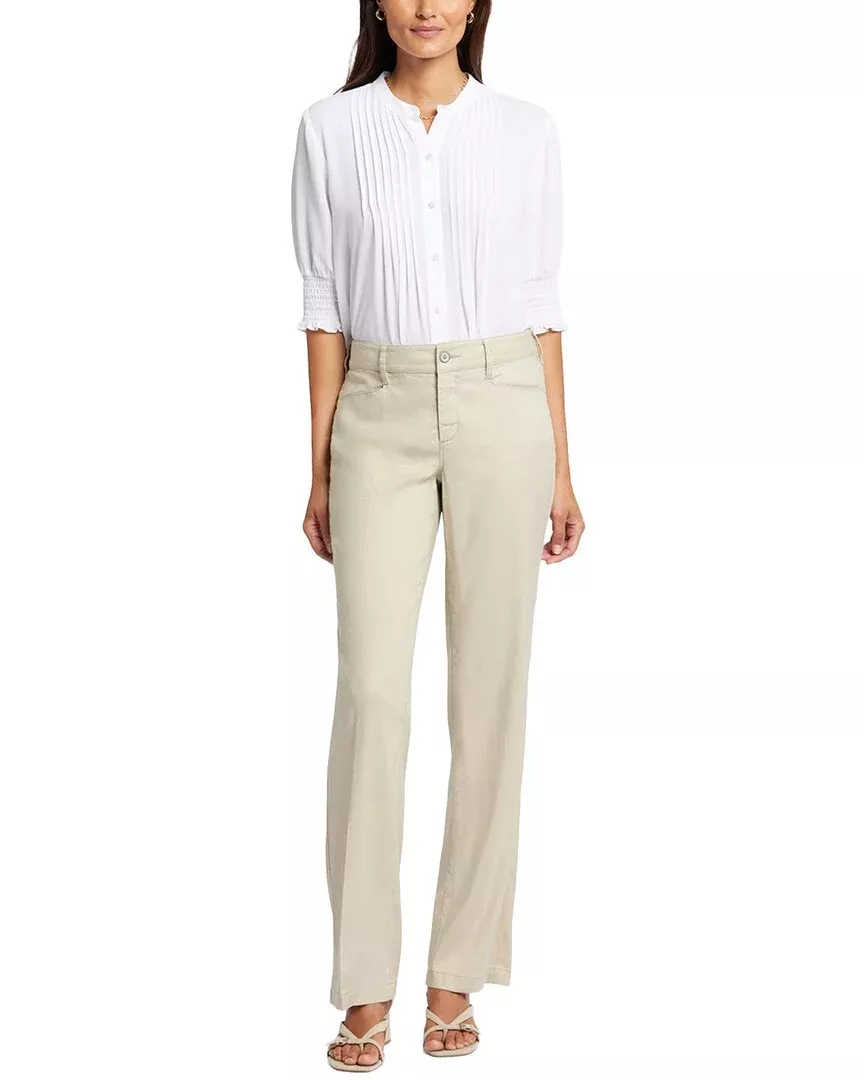 Nydj Trouser Feather Linen-Blend Trouser