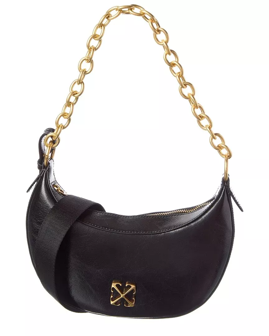 Off-White™ Hemisphere Leather Hobo Bag