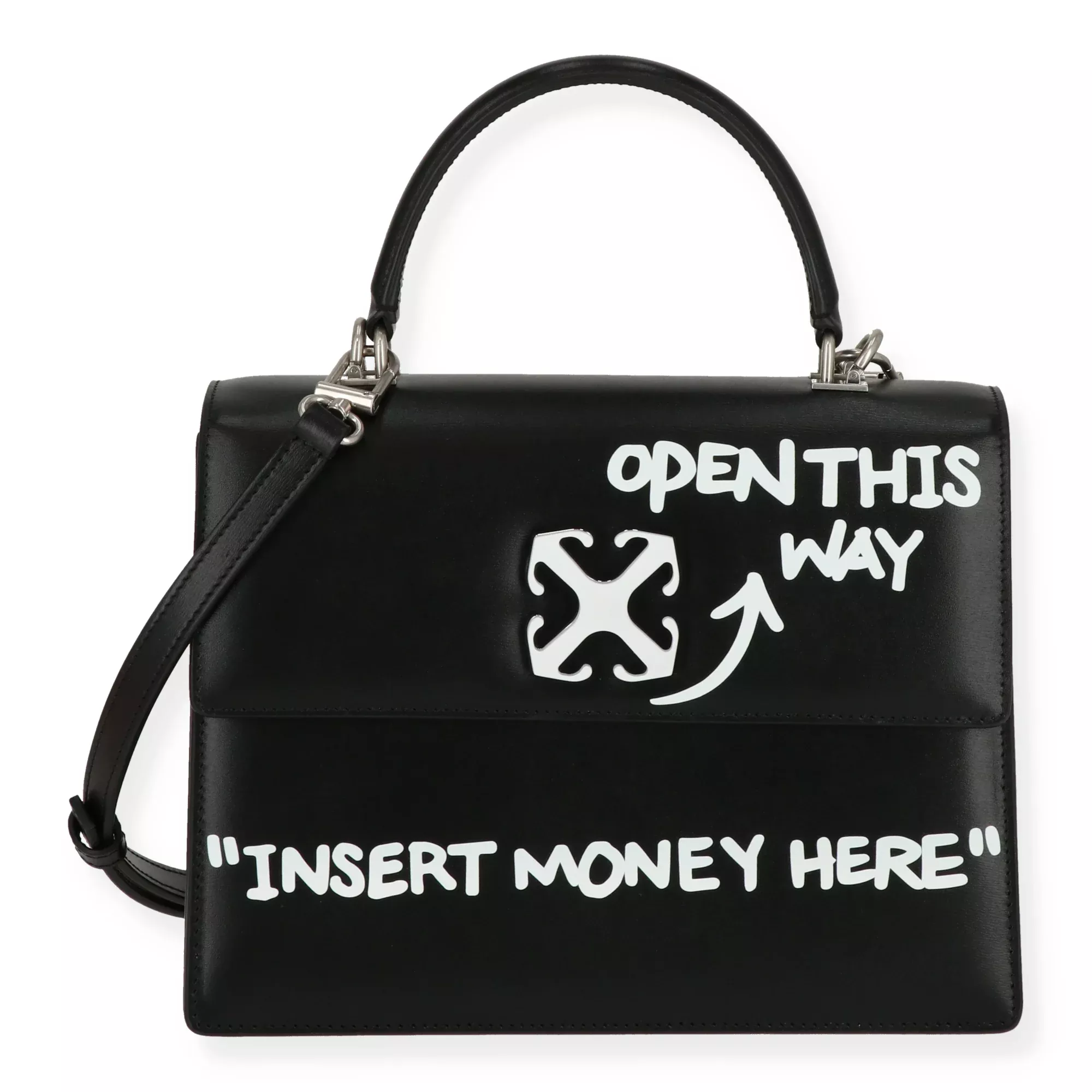 Off White Womens Black/White Handbag