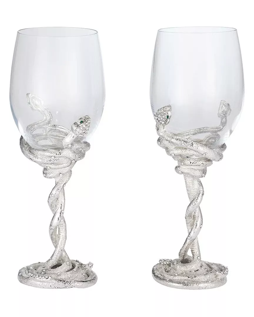 Olivia Riegel 2Pc Serpentina Wine Glass Set