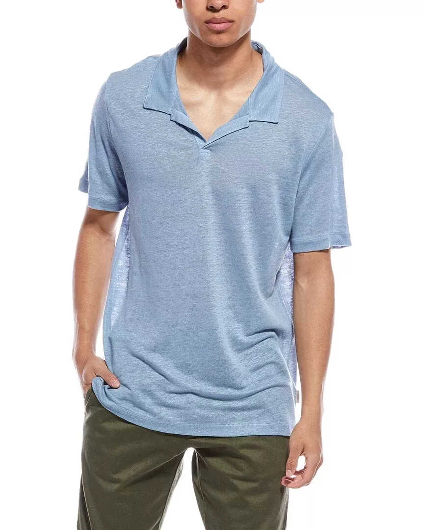 Onia Shaun Linen Polo Shirt