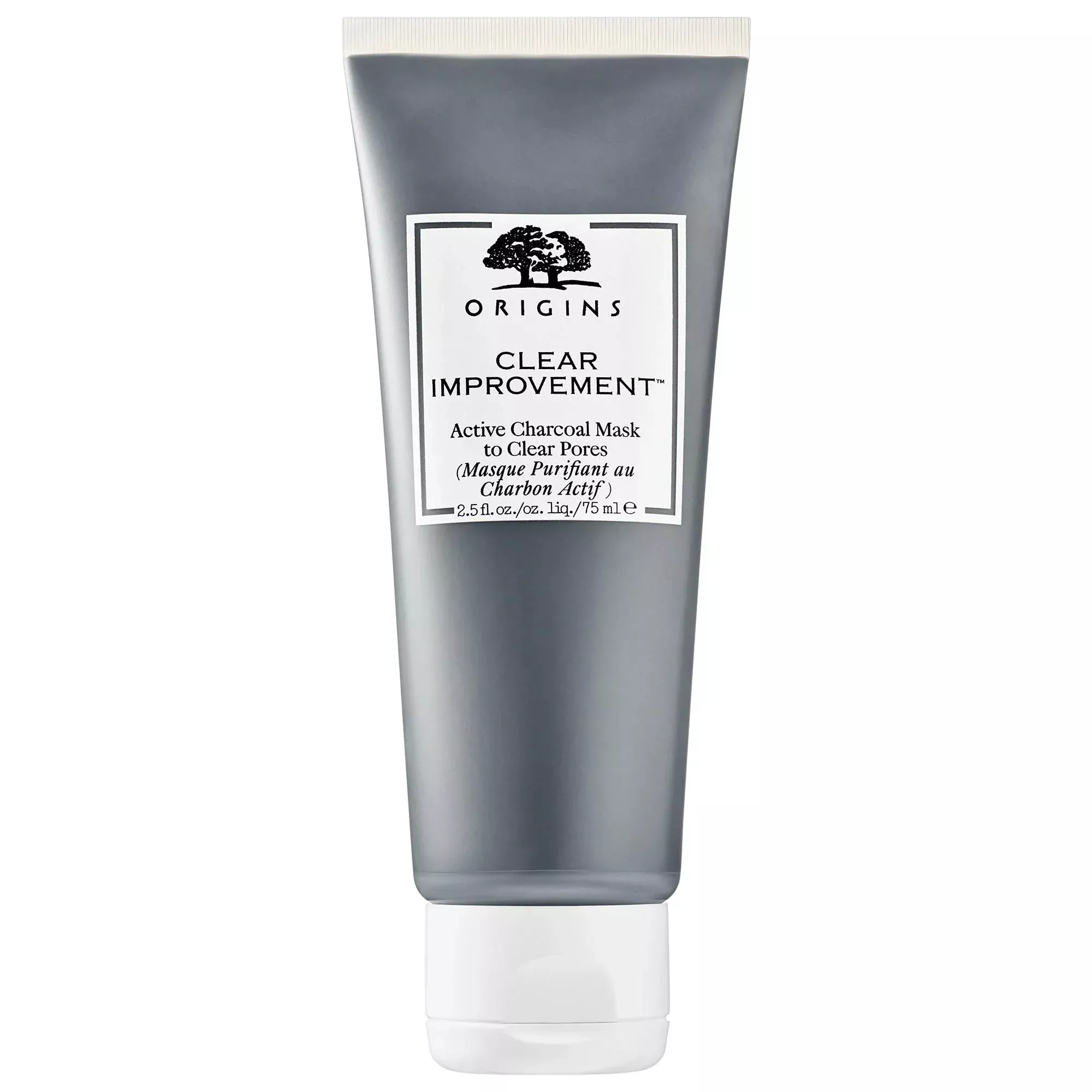 Origins Clear Improvement Active Charcoal Mask: Deep Pore Cleansing & Blackhead Removal for Oily & Combination Skin - Detoxifying, Clarifying Face Mask