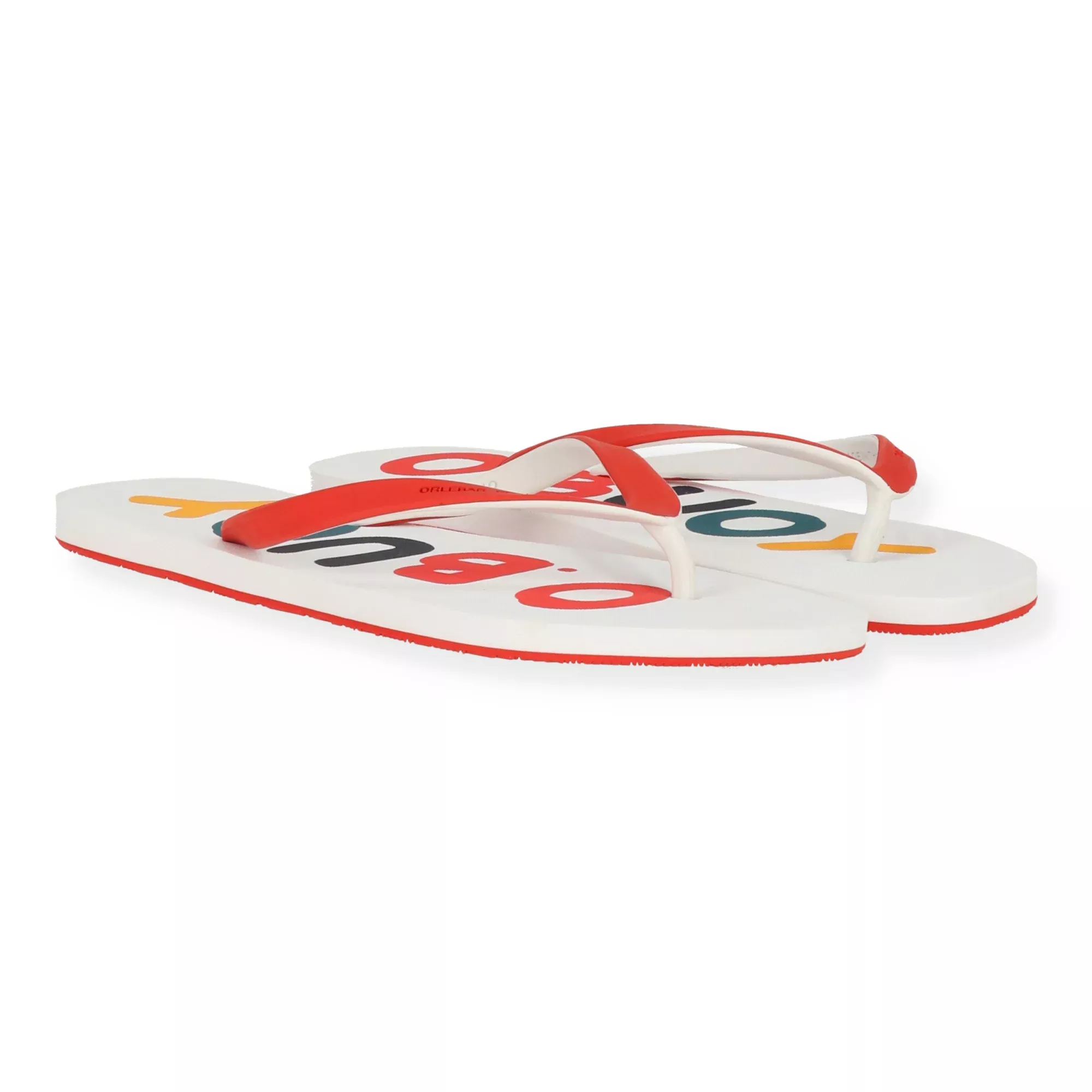 Orlebear Brown Mens White Flip Flop
