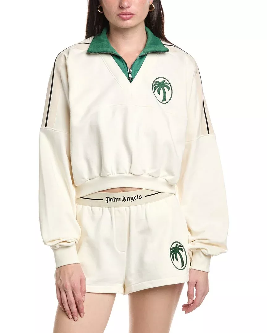 Palm Angels Crewneck Zip Sweatshirt