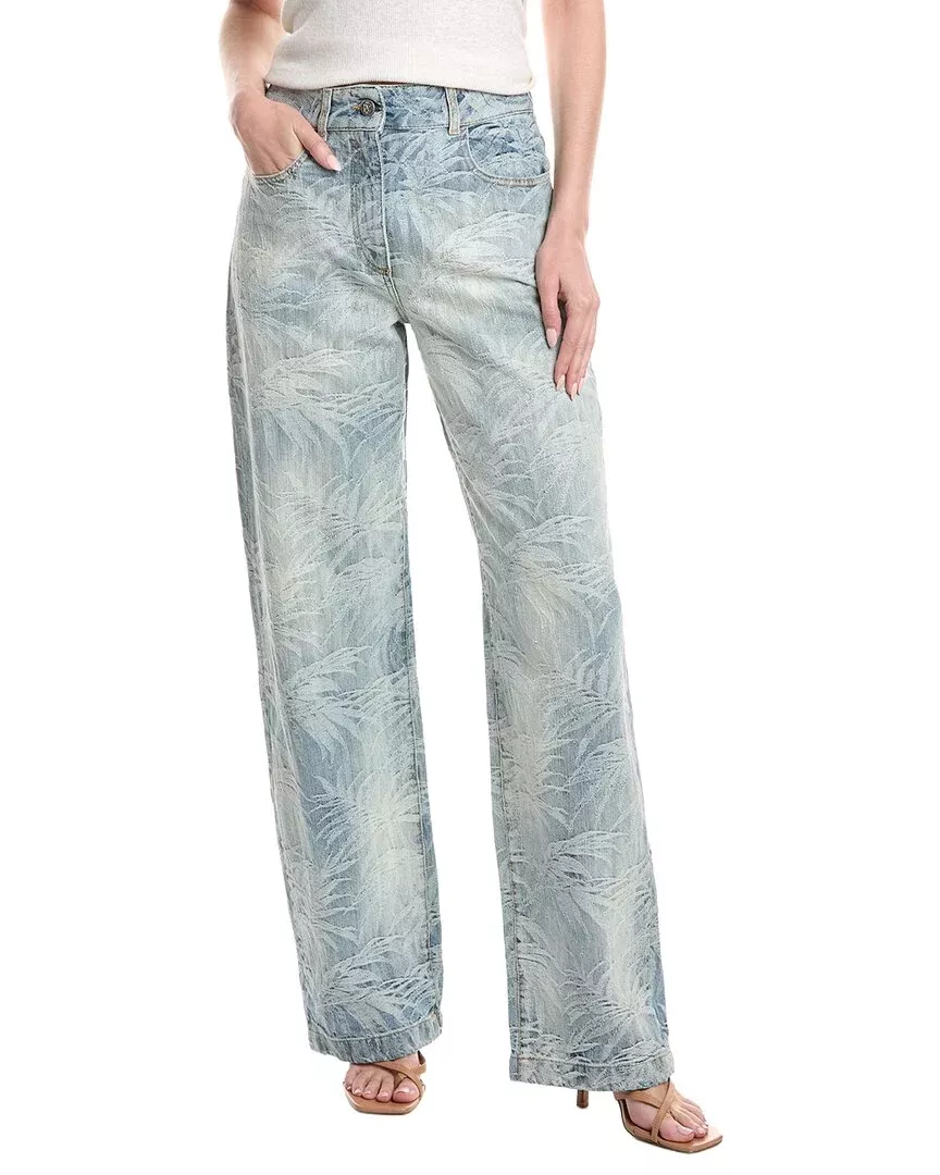 Palm Angels Light Wash Straight Jean