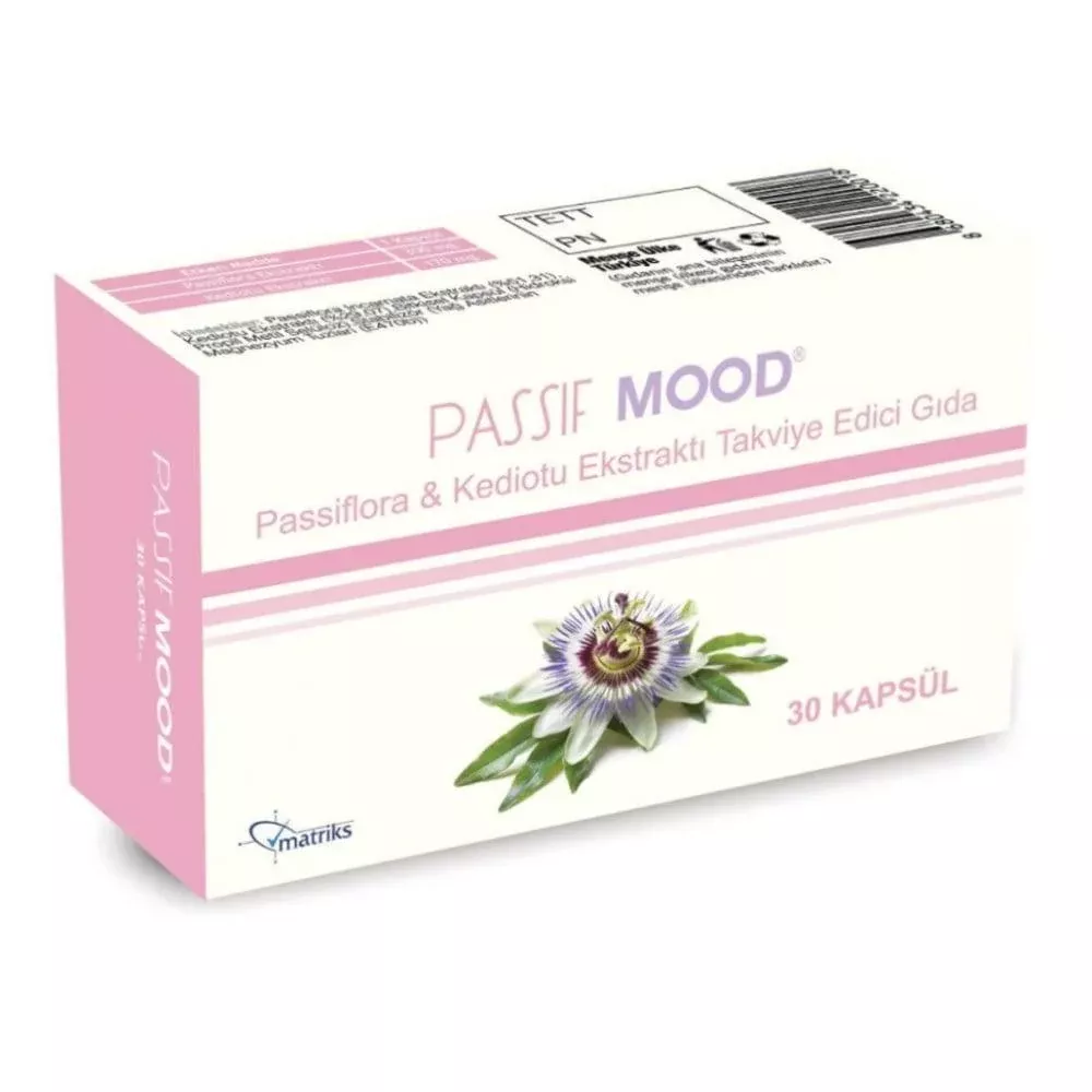 Passif Mood Passiflora & Valerian Root Supplement - 30 Capsules