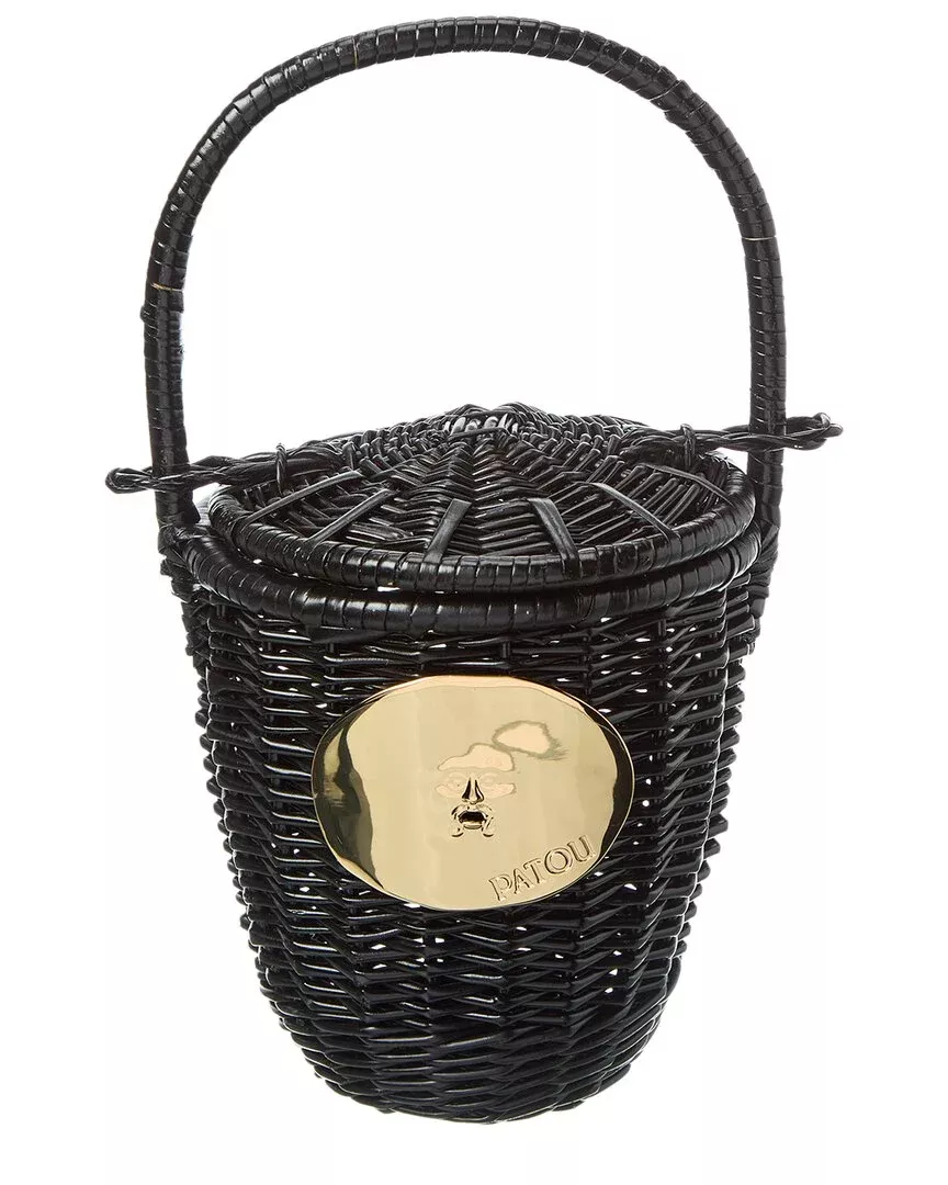 Patou Straw Top Handle Bag