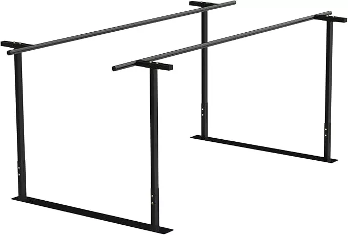Physical therapy parallel bars, Walking assist bar for rehab & walking balance issues, Adjustable height & width (6FT)