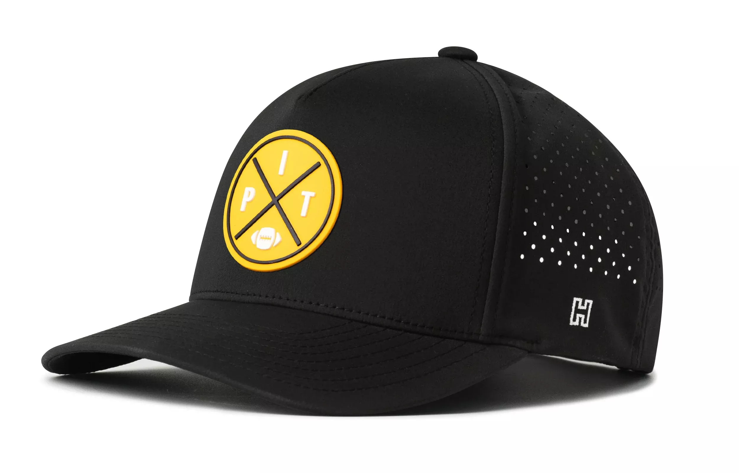 Pittsburgh Football Performance 5-Panel Hat|Yellow PIT X Flexfit Snapback