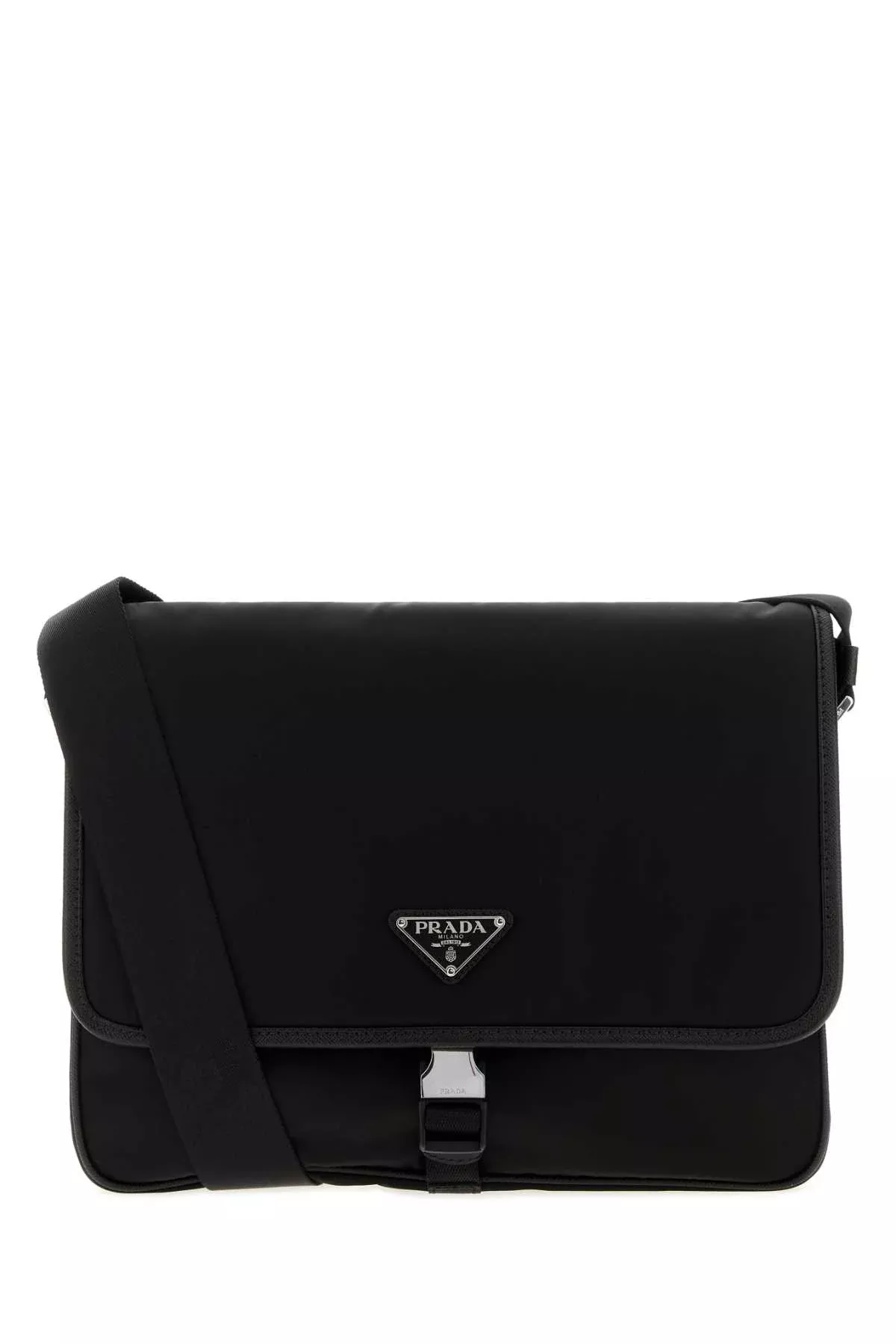 Prada Men Black Canvas Shopping Bag