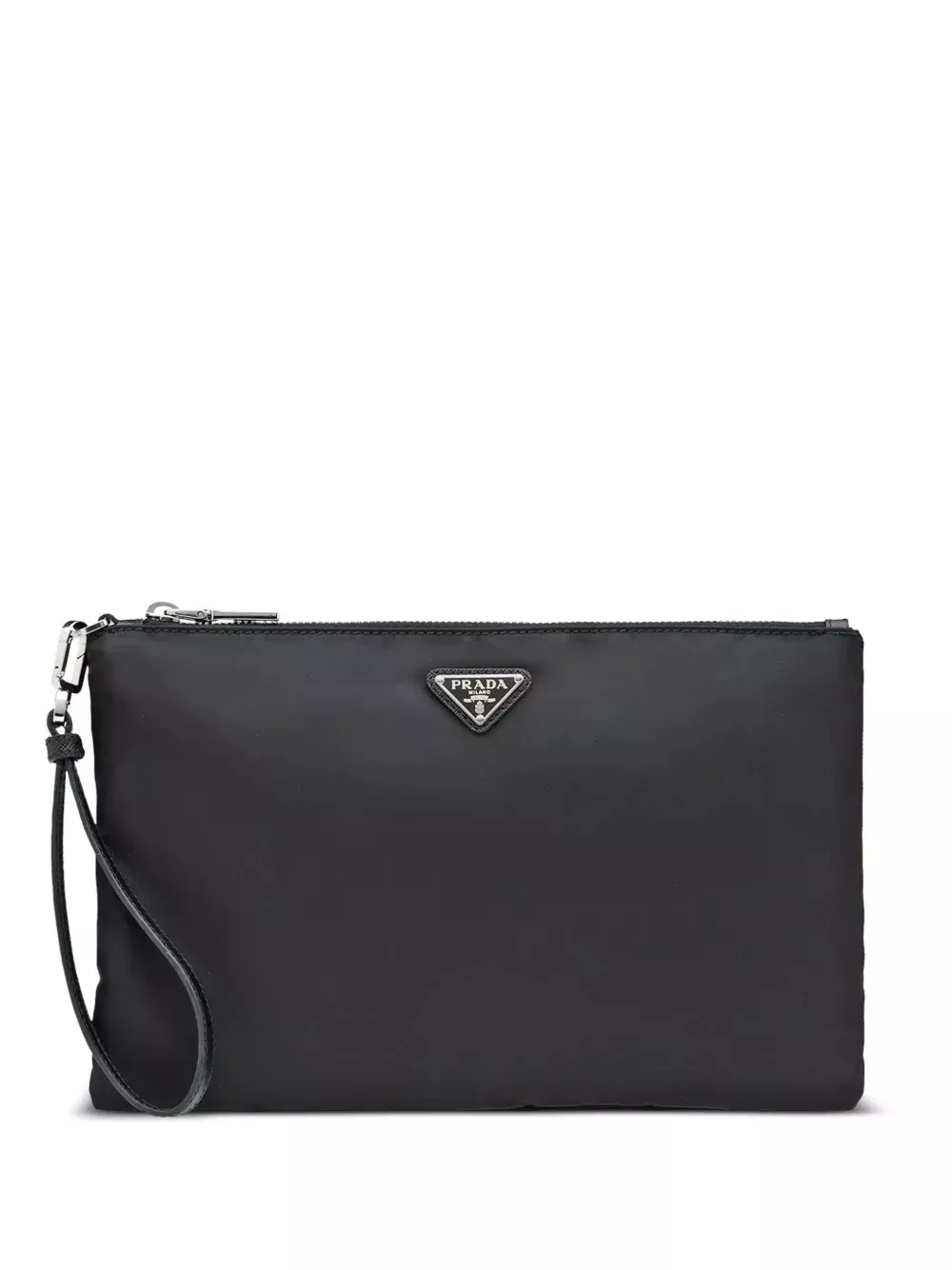 Prada Men Re-Nylon And Saffiano Leather Pouch