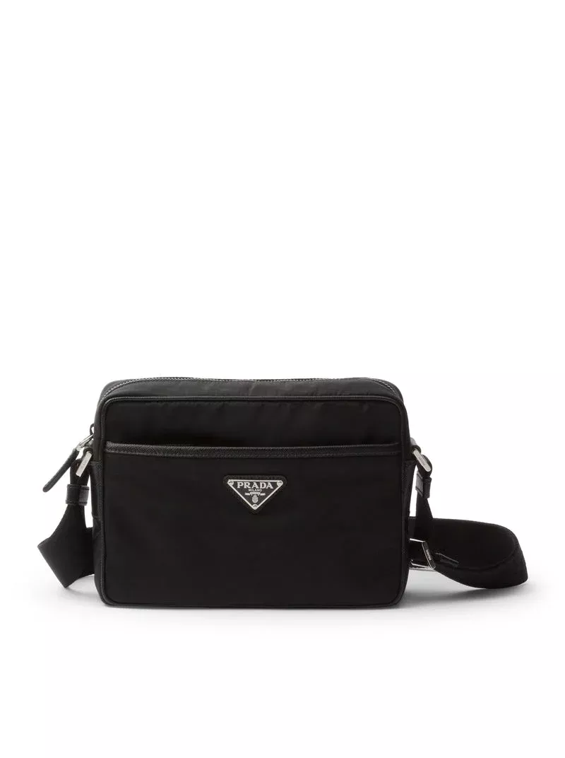 Prada Men Shoulder Bag In Re-Nylon And Saffiano