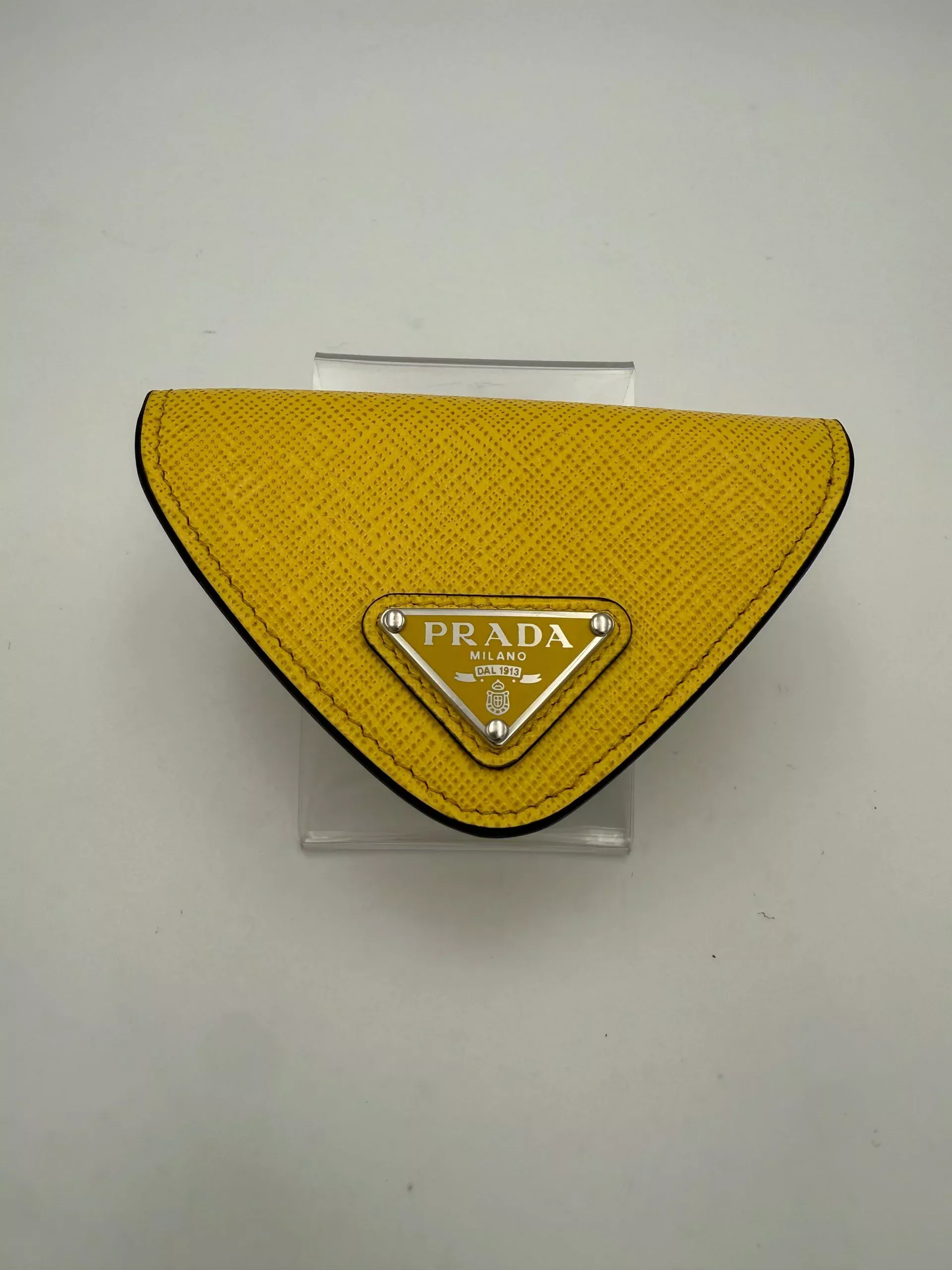 Prada PRADA Saffiano Yellow CoinPurse (Authentic Pre-Loved)