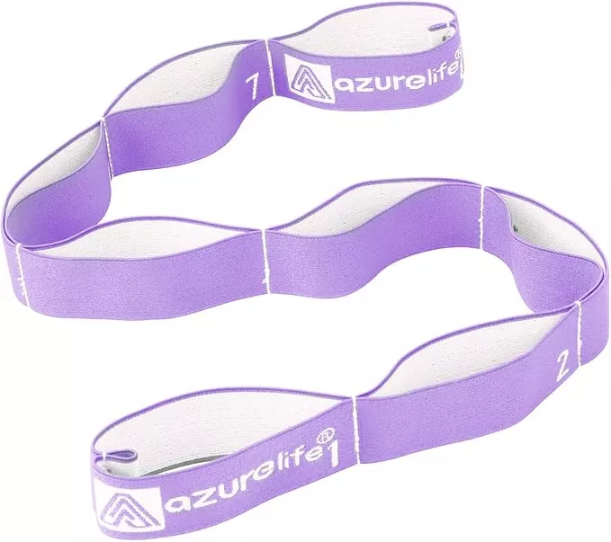 Premium Durable Stretch Straps with Loops, Stretching Strap for Physical Therapy, Multi-Loop Yoga Strap Fitness Exercise Strap for Yoga, Pilates, Dance, Flexibility&Exercise