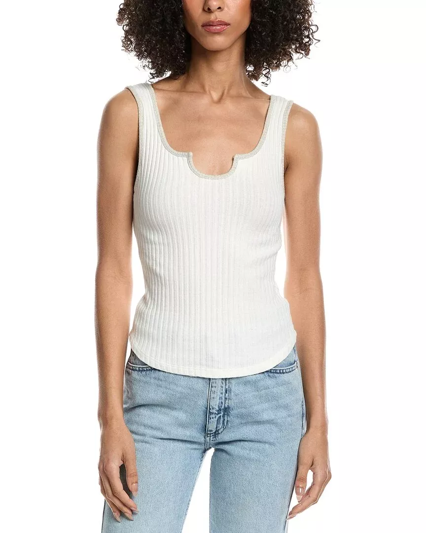 Project Social T Constanza Notch Neck Rib Tank Top