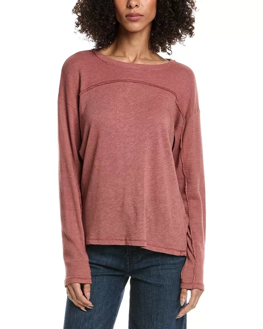 Project Social T Nena Seamed Textured Top