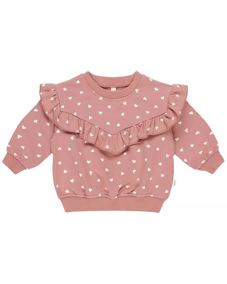 Quincy Mae Ruffle Sweatshirt