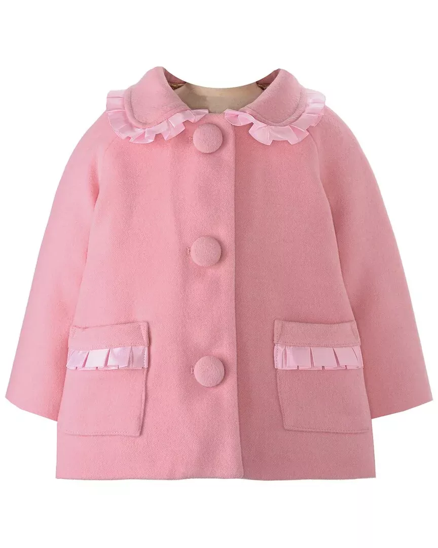 Rachel Riley Ribbon Trim Wool-Blend Matinee Jacket