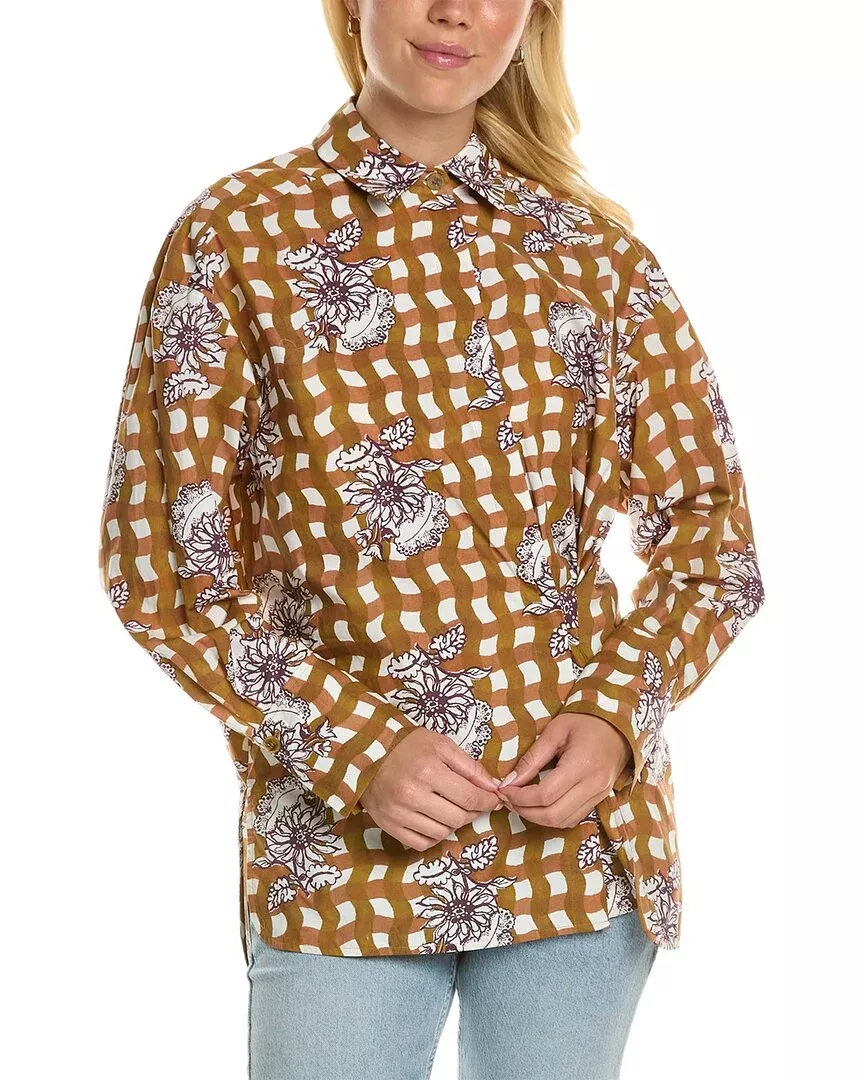 Rebecca Taylor Gingham Daisy Shirt