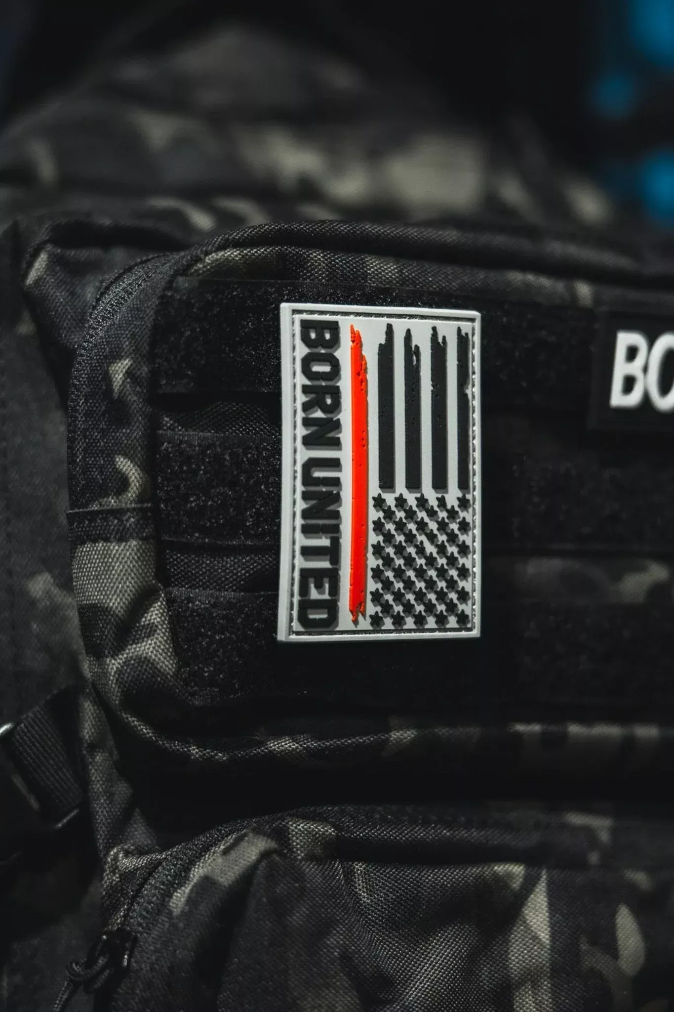 Red Line Flag PVC Patch
