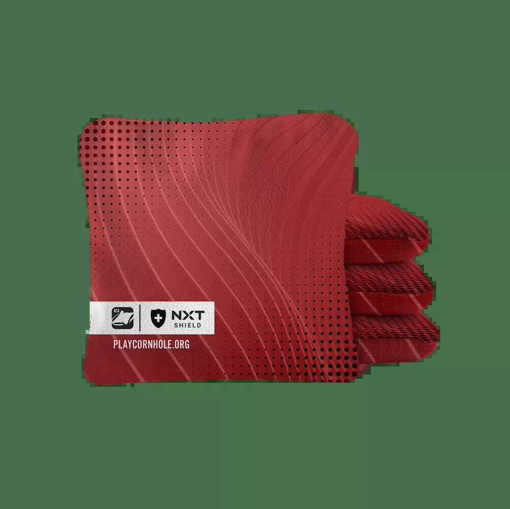 Red NXT Shield Cornhole Bags