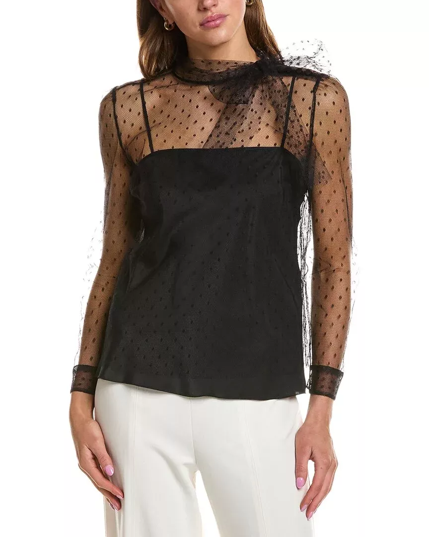 Red Valentino Net Lace Blouse