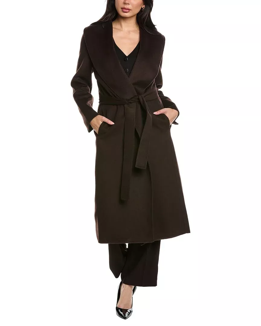 Reiss Freja Wrap Blind Seam Wool-Blend Coat