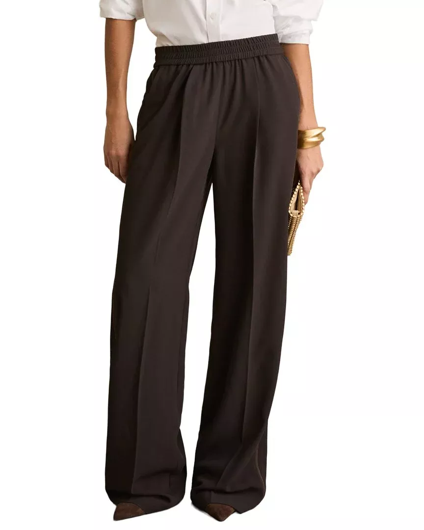 Reiss Remi Side Stripe Wide Leg Trouser