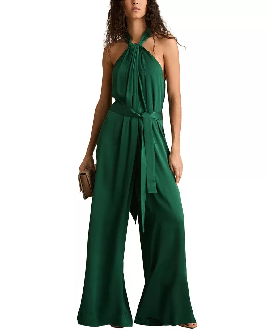 Reiss Rosin Draped Occasion Jumpsuit
