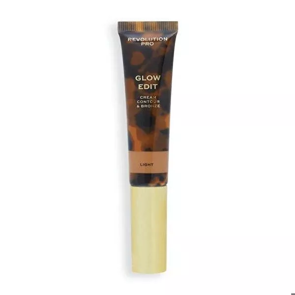 Revolution Pro Glow Edit Cream Contour & Bronze Light: Easy Buildable Cream Bronzer & Contour Stick for Natural Matte Definition & Hydration