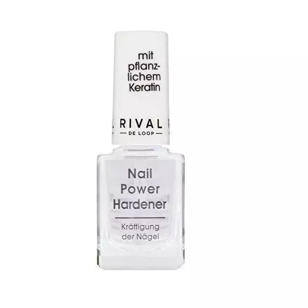 Rival de Loop Nail Power Hardener - Strengthen & Protect Weak Nails with Keratin & Diamond Dust - 11ml